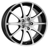 DEZENT V dark, Black/polished, 6.5 x 15, 4x100, 38, alu-kola