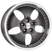DOTZ Las Vegas dark, Anthracite matt/polished lip, 8x18, 5x112, 35, alu-kola