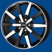 RIAL TRENTA, �erno st��brn�, 8x18, 5x114.3, 38, alu-kola