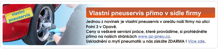 Nový pneuservis přímo v sídle firmy