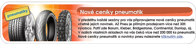 Nov� cen�ky AZ pneu dvakr�t za rok