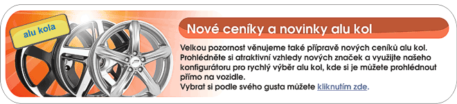Nov� cen�ky alu kol