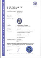 Certifik�t