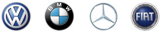 V�robci automobil� VW, BMW, Mercedes a Fiat