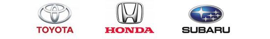 V�robci automobil� Toyota, Honda a Subaru