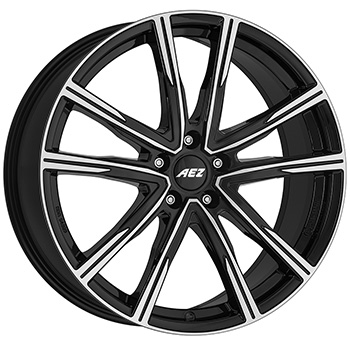 AEZ Montreal 7x18, 5x114.3 ET38, Černý leštěný