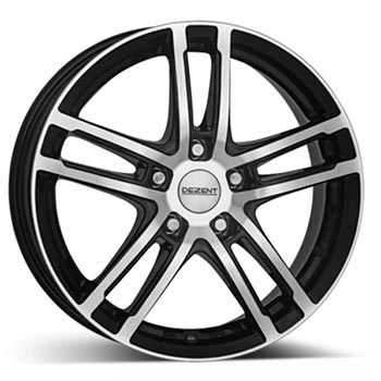 DEZENT TZ dark 6.5x16, 5x114.3 ET48, Černá/leštěná