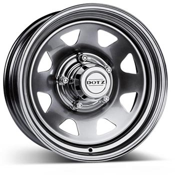 DOTZ Dakar 7x17, 6x114.3 ET30, Stříbrný lak