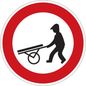 Dopravní značka Zákaz vjezdu ručních vozíků