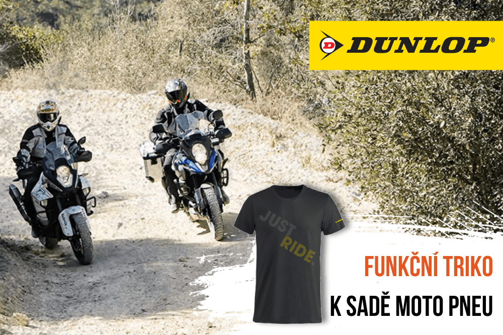 Tričko jako dárek k moto pneu Dunlop