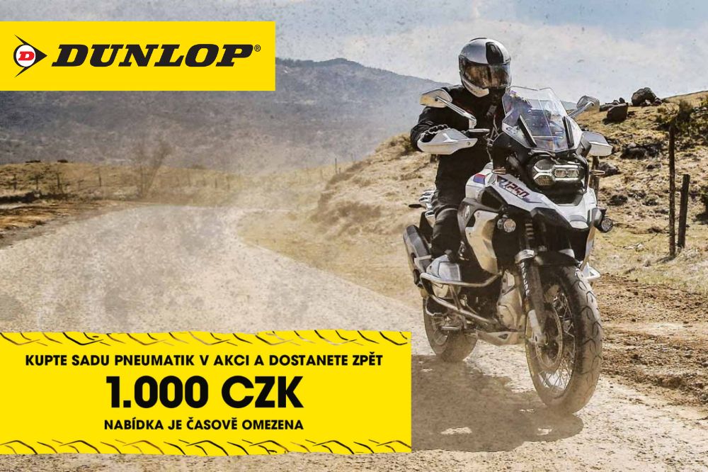 Cashback za n&aacute;kup moto pneu Dunlop
