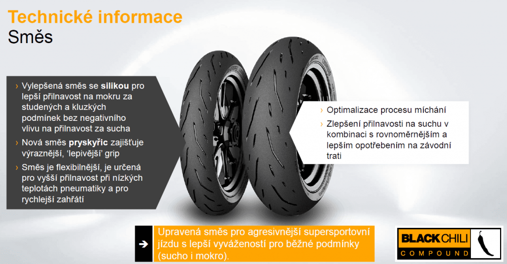 Technický popis směsi novinky Continental ContiSportAttack 5
