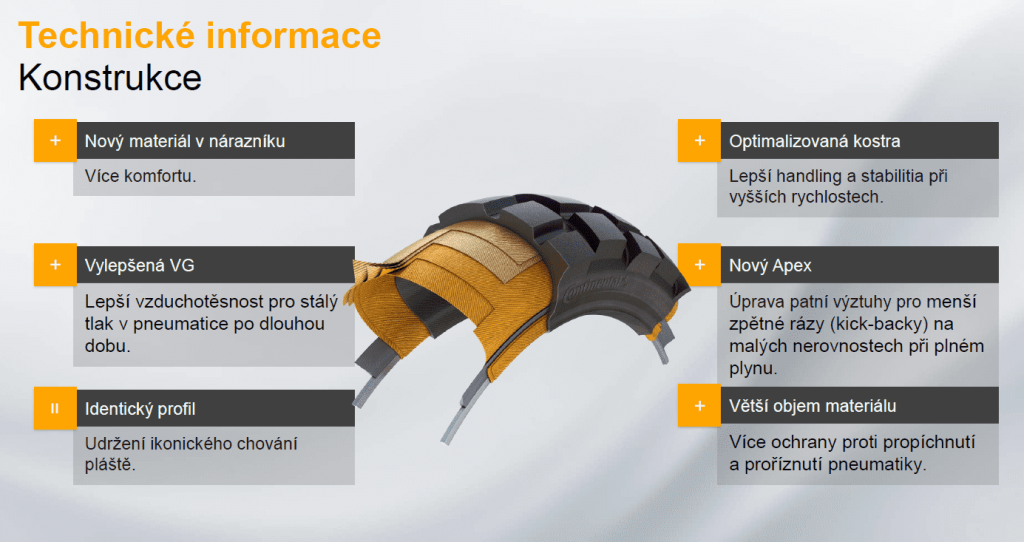 Technický popis konstrukce Continental TKC 80^2